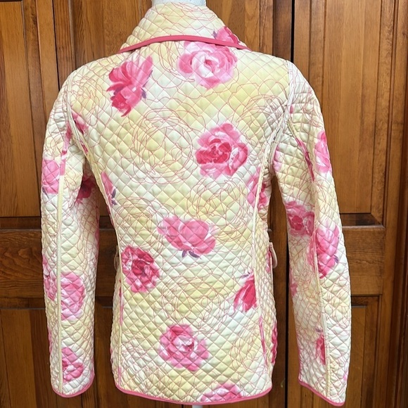 Esprit Outerwear Reversible Spring Zippered Quilted Jacket Floral Small NWOT - Picture 4 of 11